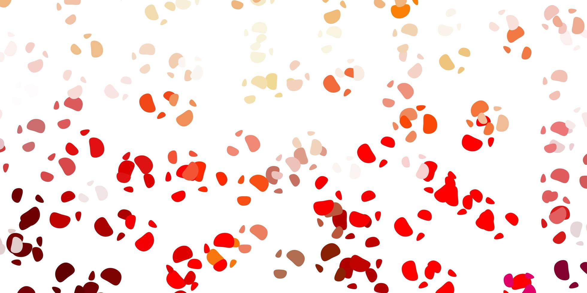 Red backdrop with chaotic shapes. vector