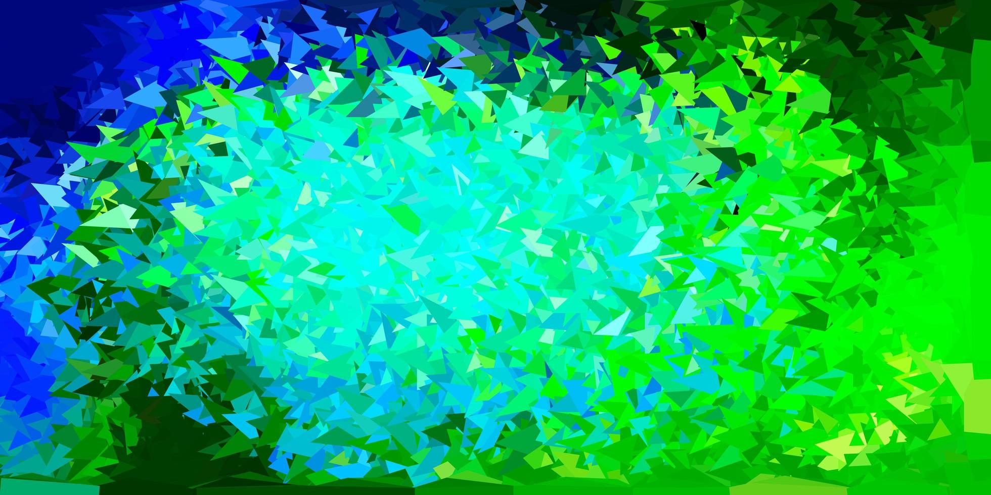 patrón de mosaico de triángulo azul claro, verde. vector