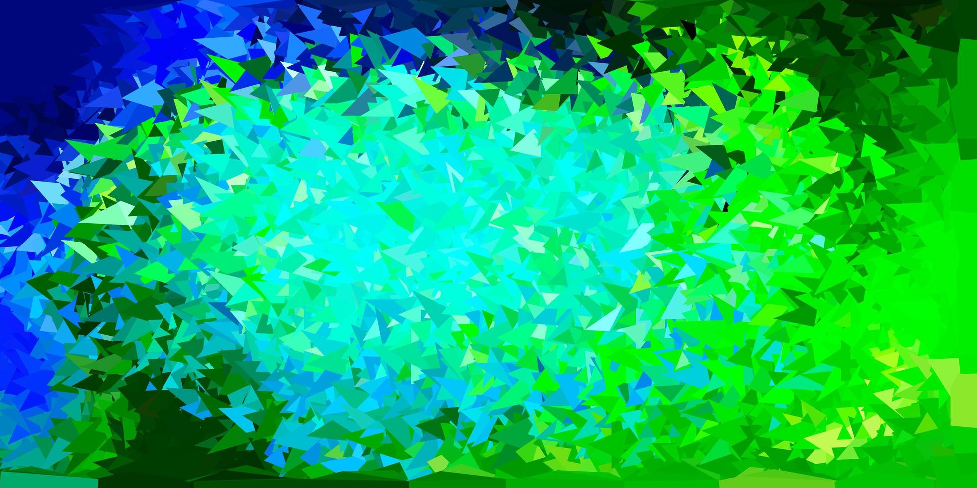 Light blue, green triangle mosaic pattern. vector
