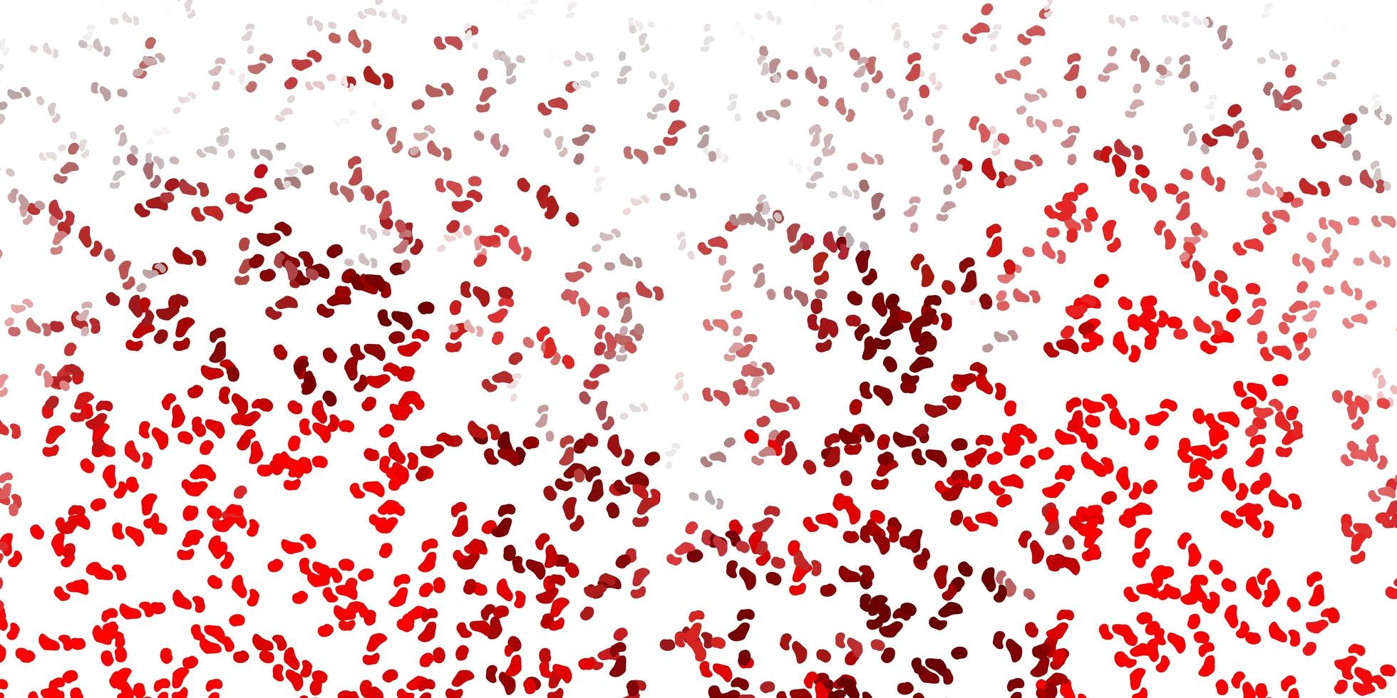 plantilla roja con formas abstractas. vector