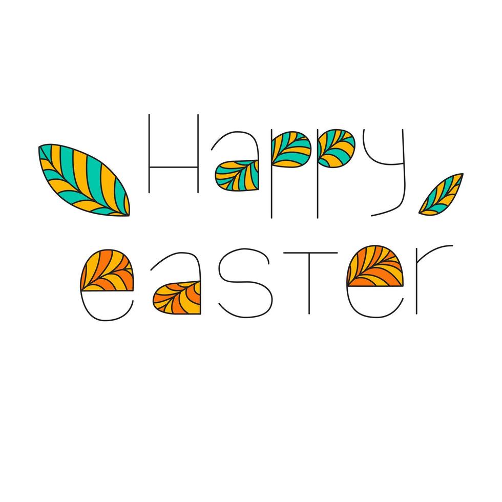 Happy Easter card background vector