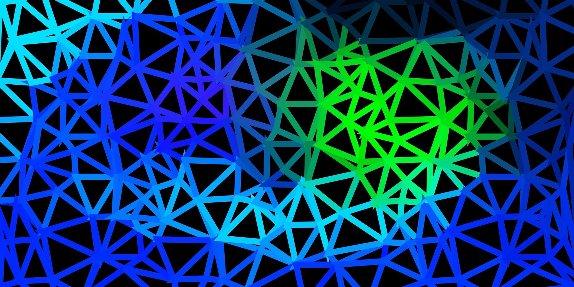 Light blue, green triangle mosaic pattern. vector
