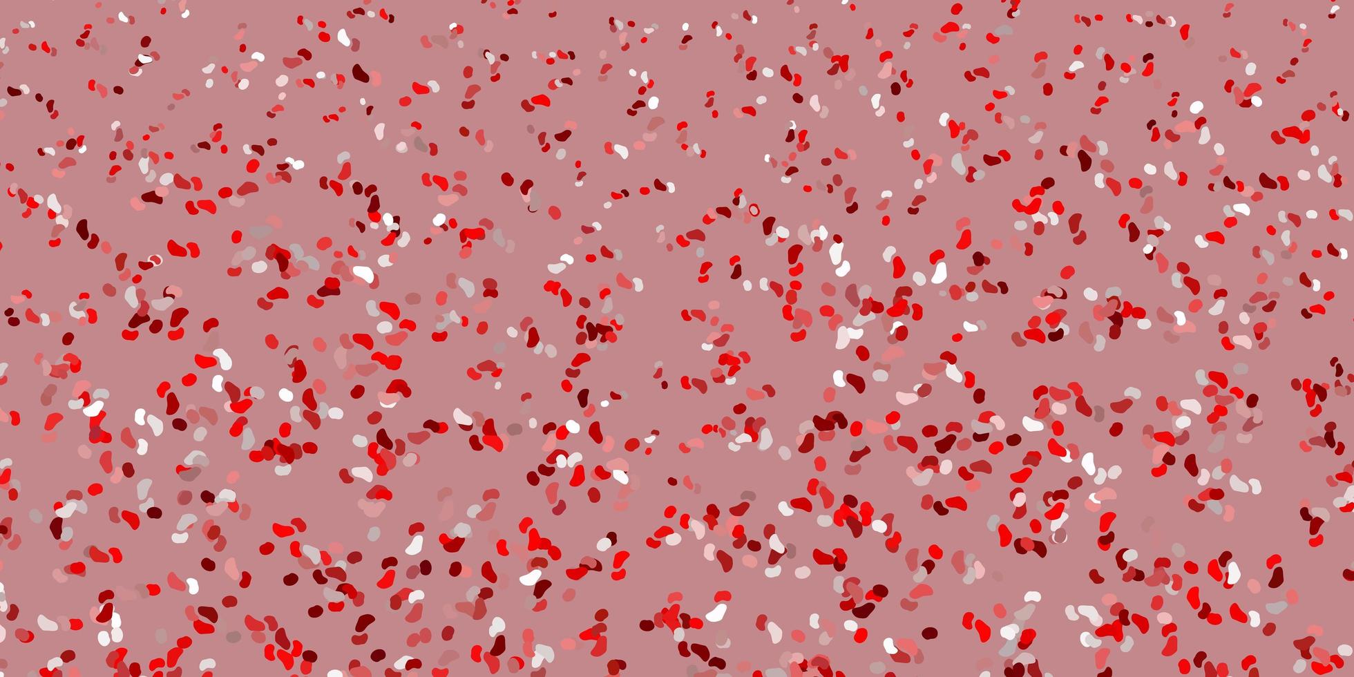 plantilla roja con formas abstractas. vector