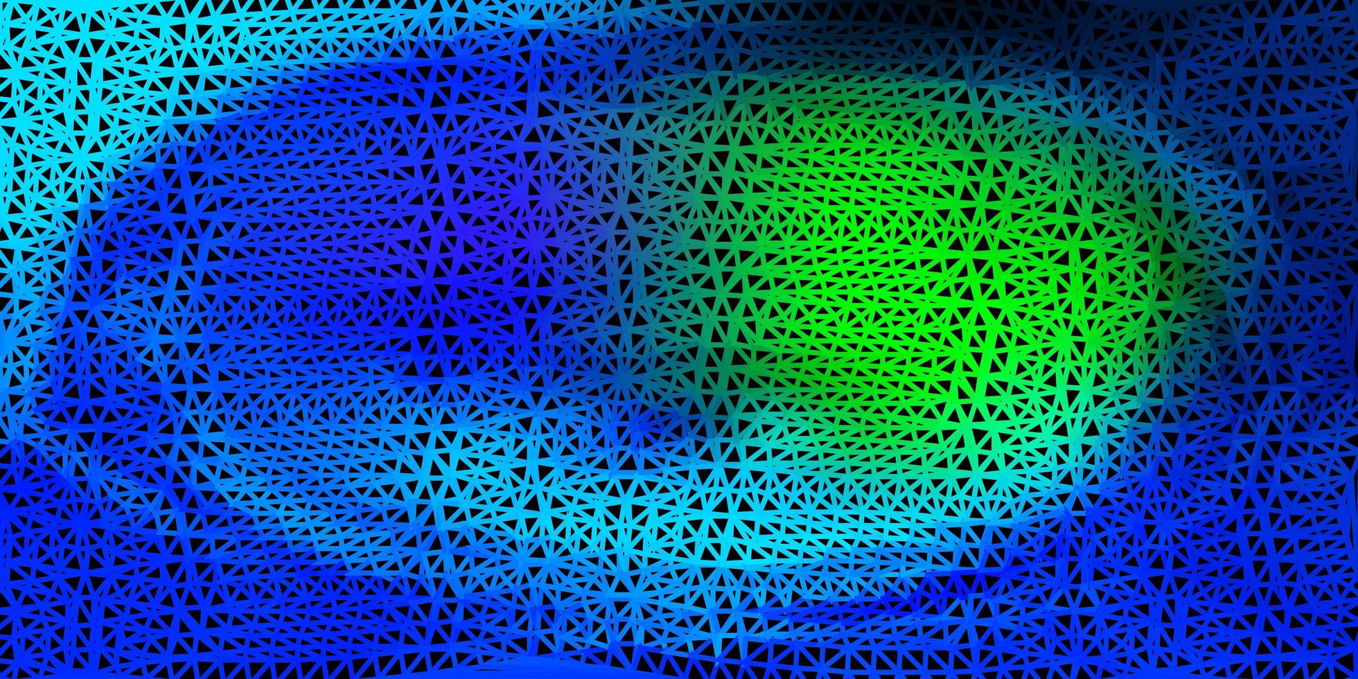 Light blue, green triangle mosaic pattern. vector