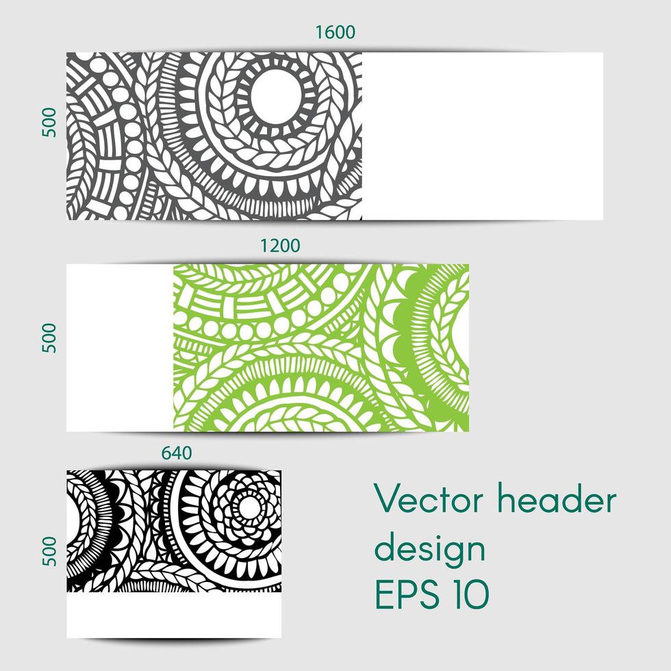 Abstract header design. vector