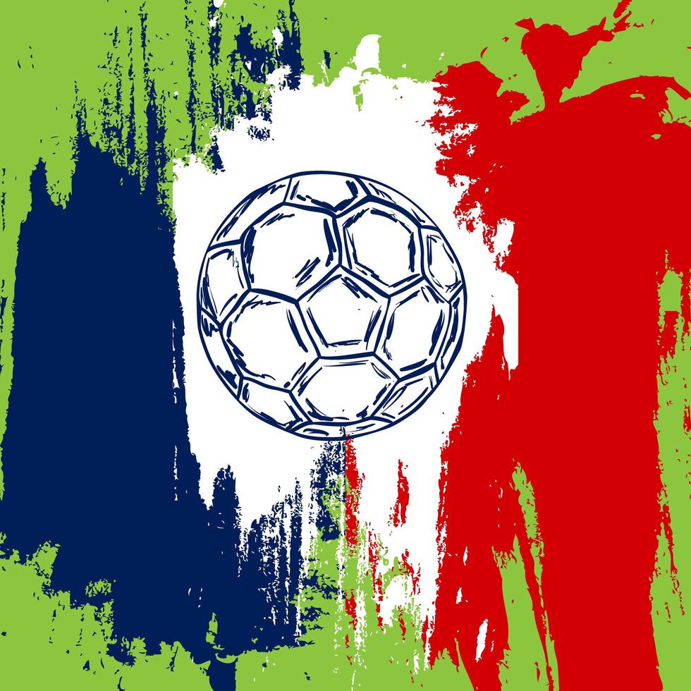 campeonato de fútbol de francia. vector