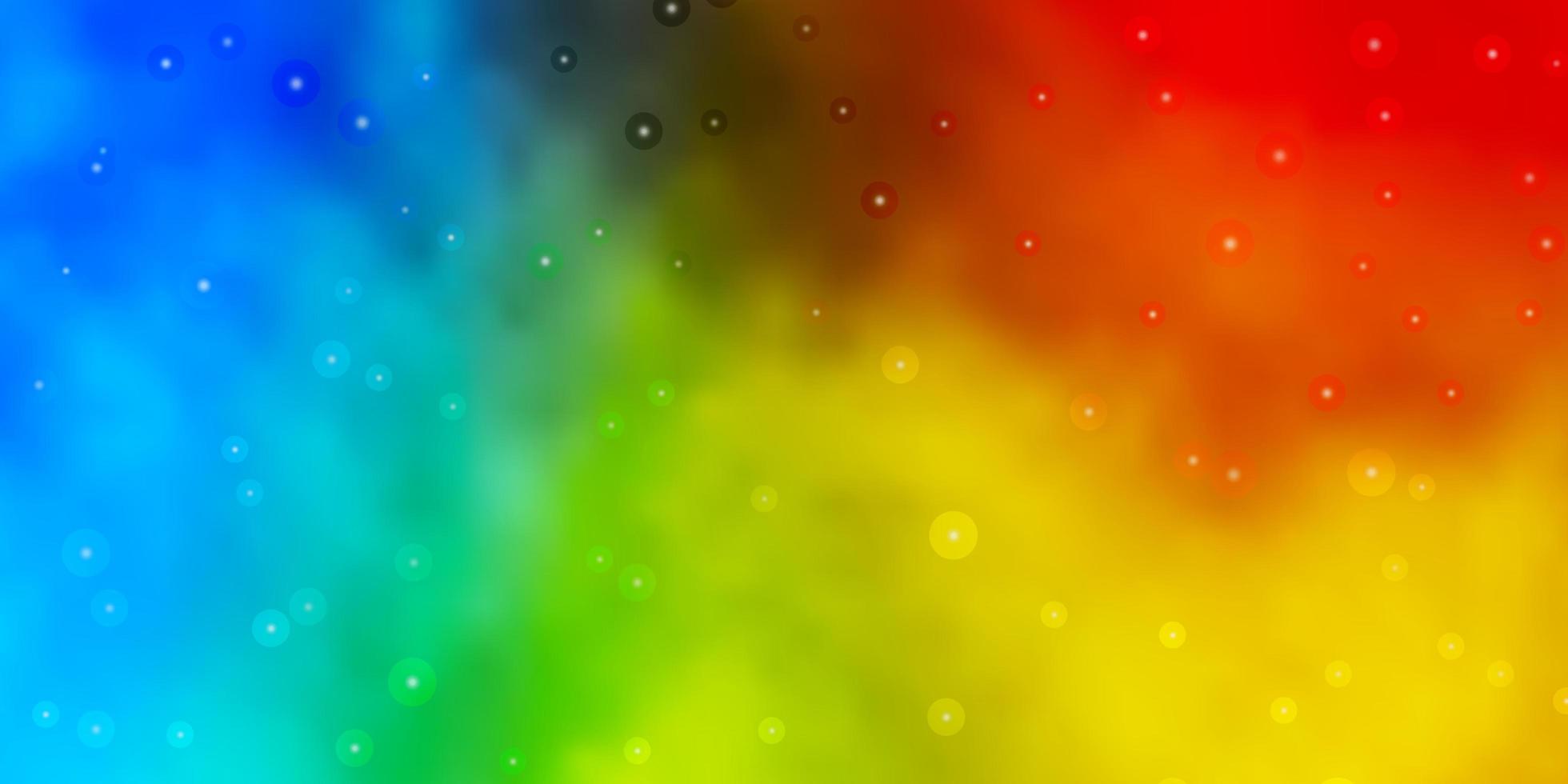 Light Blue, Yellow background with colorful stars. vector