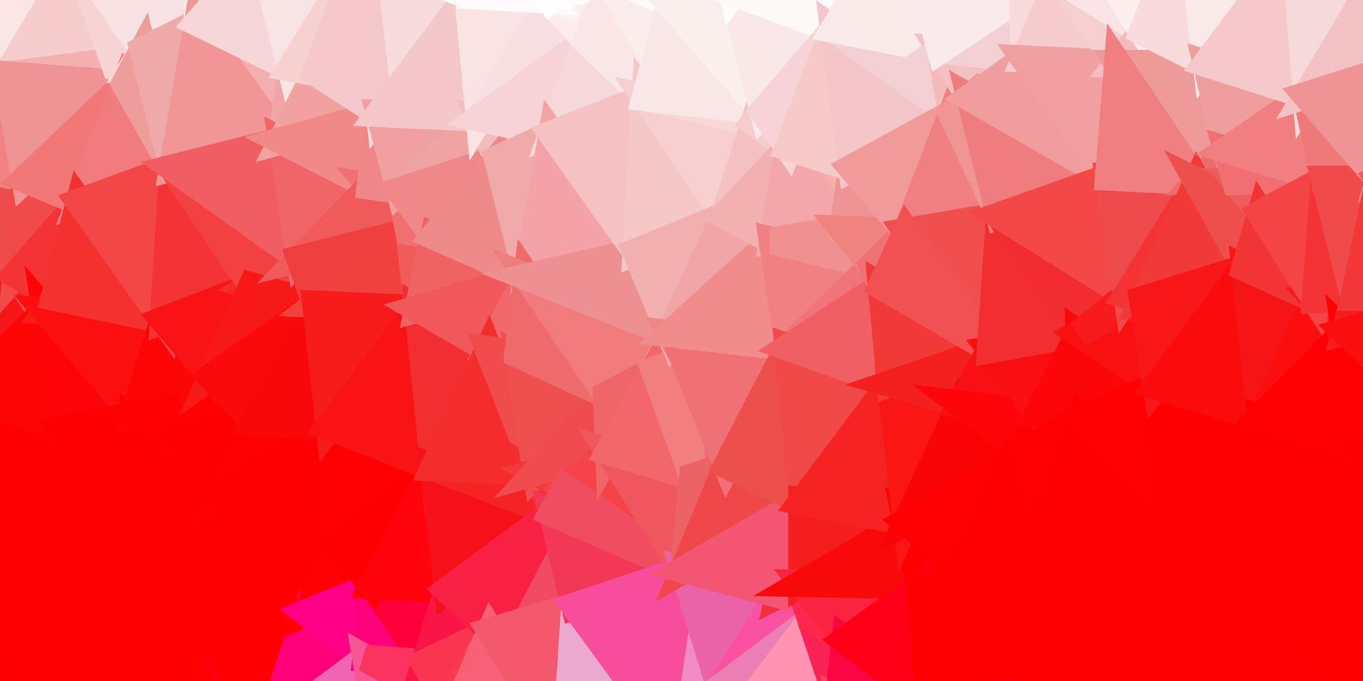 Light red geometric polygonal wallpaper. vector