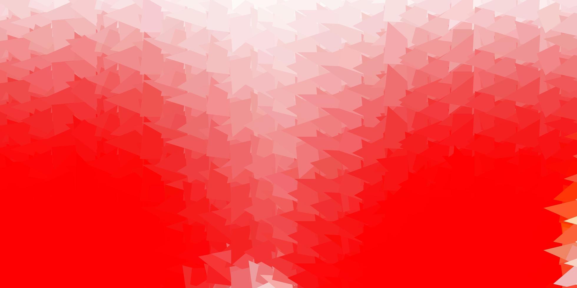 telón de fondo de triángulo abstracto rojo claro. vector