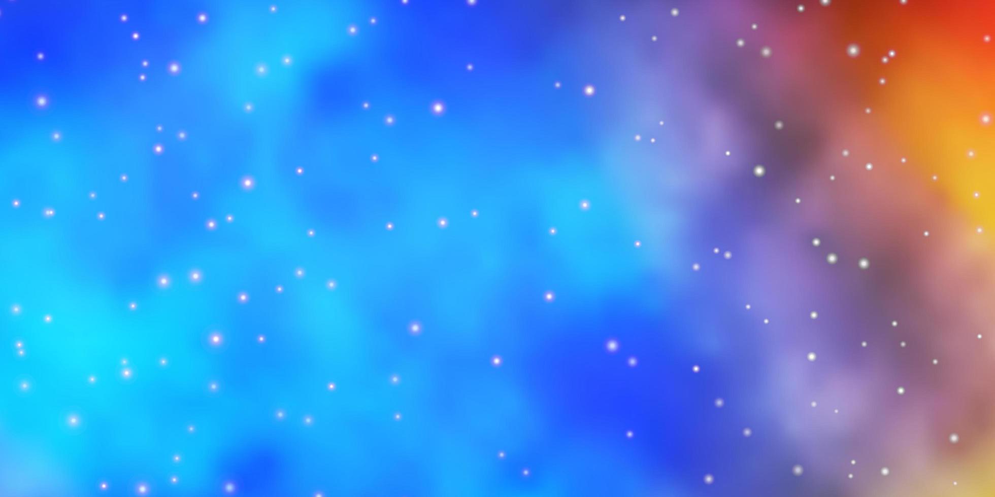 fondo azul claro, amarillo con estrellas de colores. vector