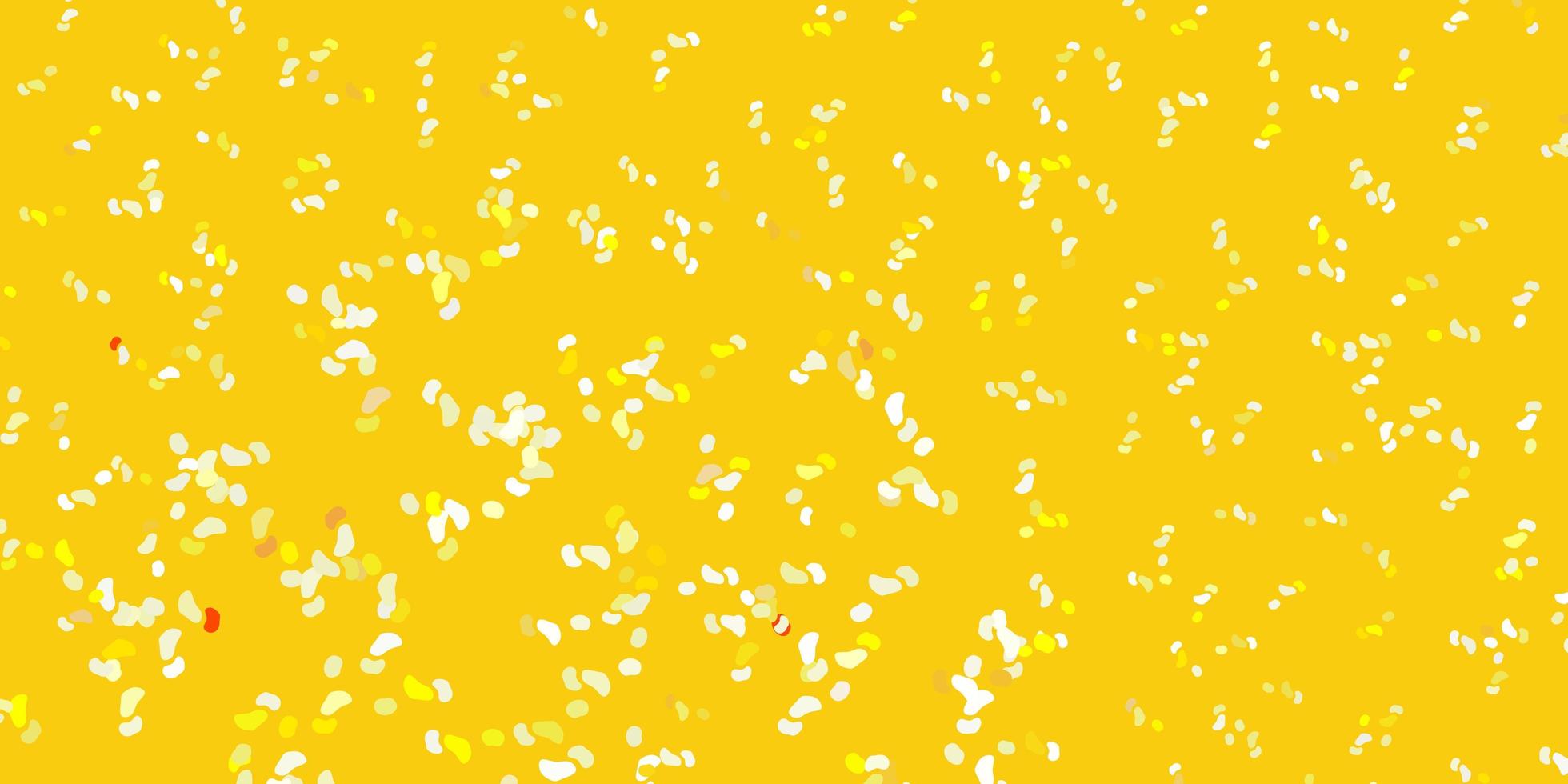 Yellow pattern with abstract shapes. vector