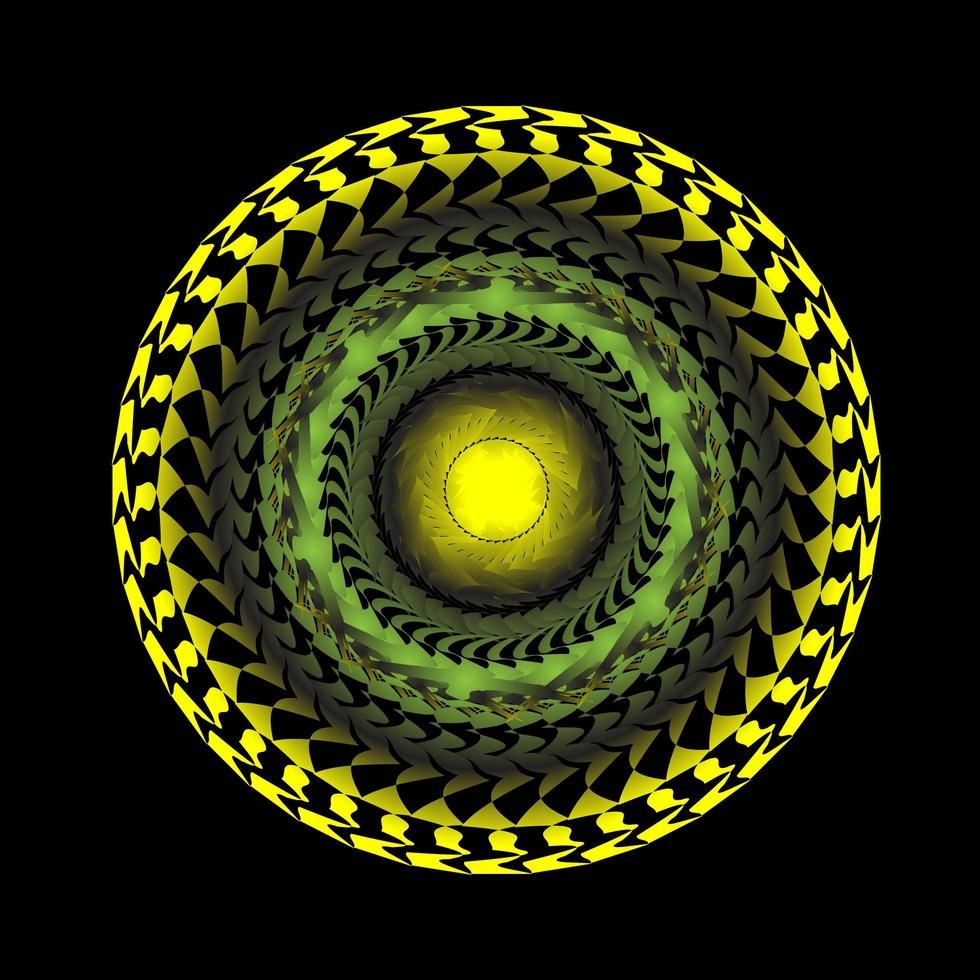 espirógrafo espiral circular abstracto vector