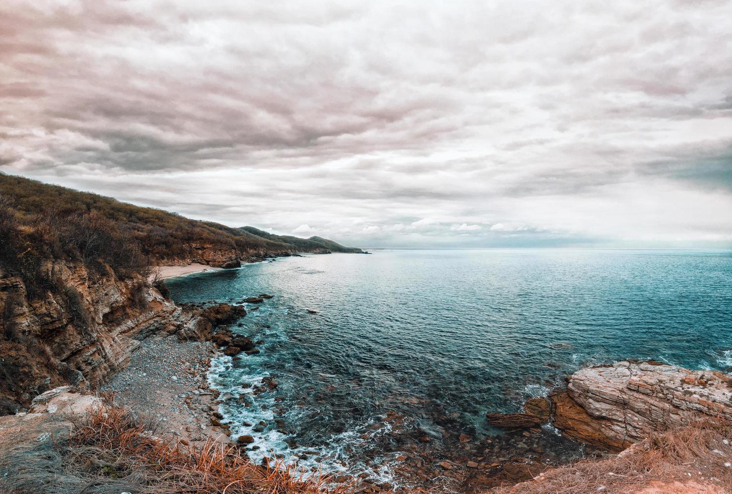 Water under cloudy sky during daytime photo