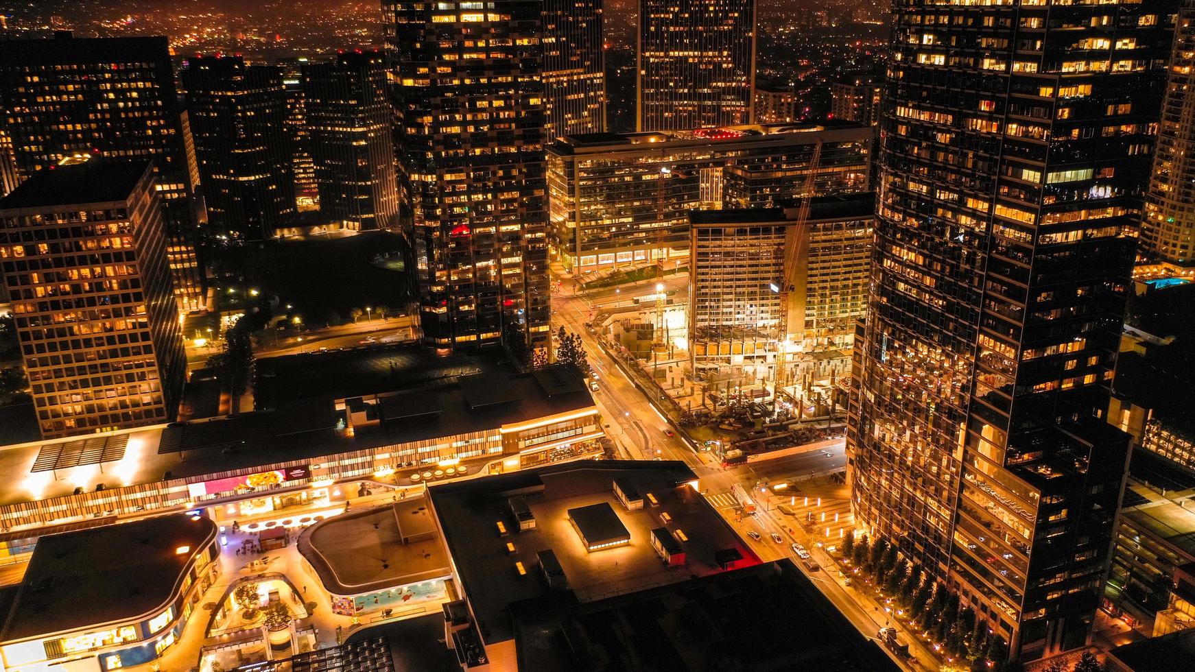 Cityscape at night photo