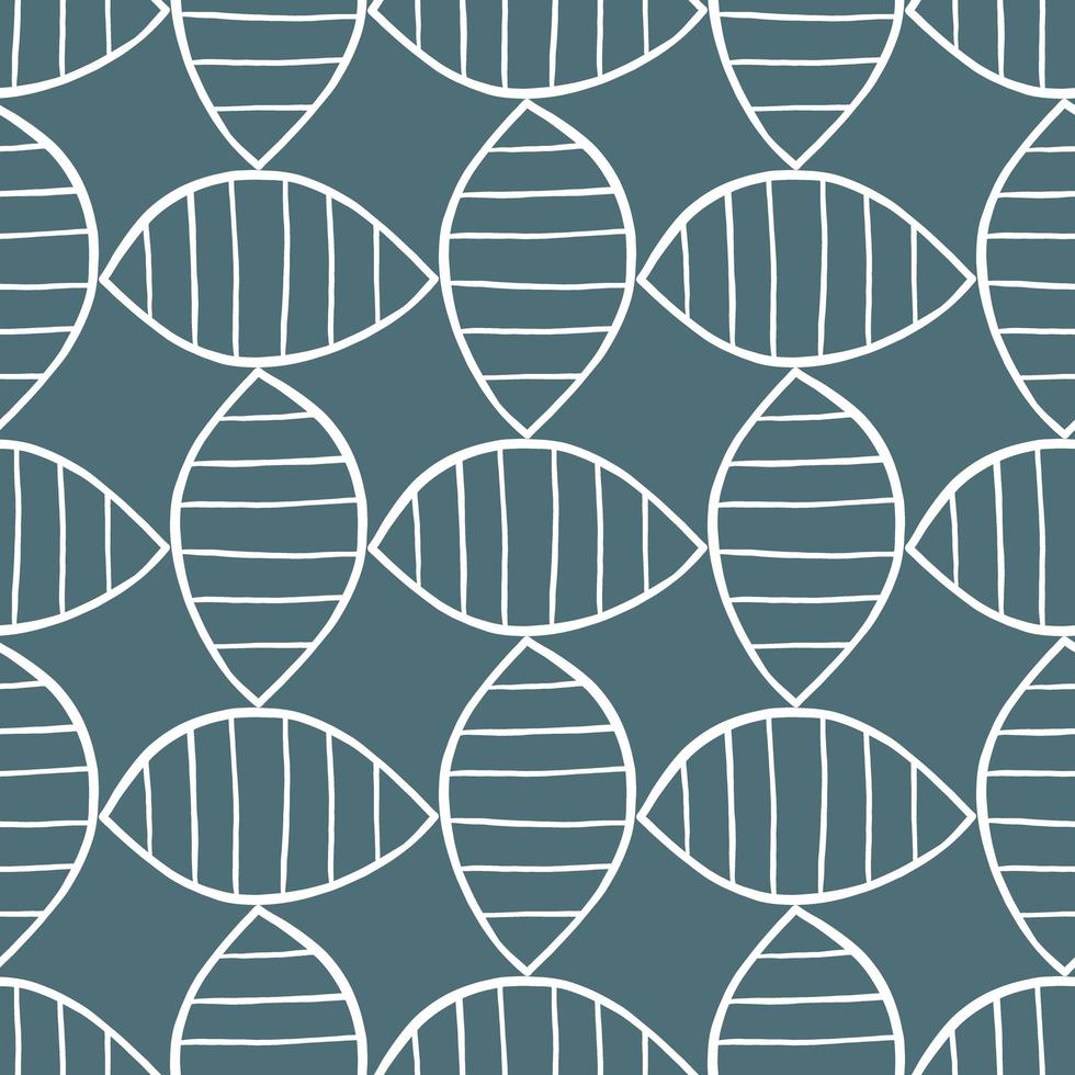 Hand drawn and colored seamless pattern vector