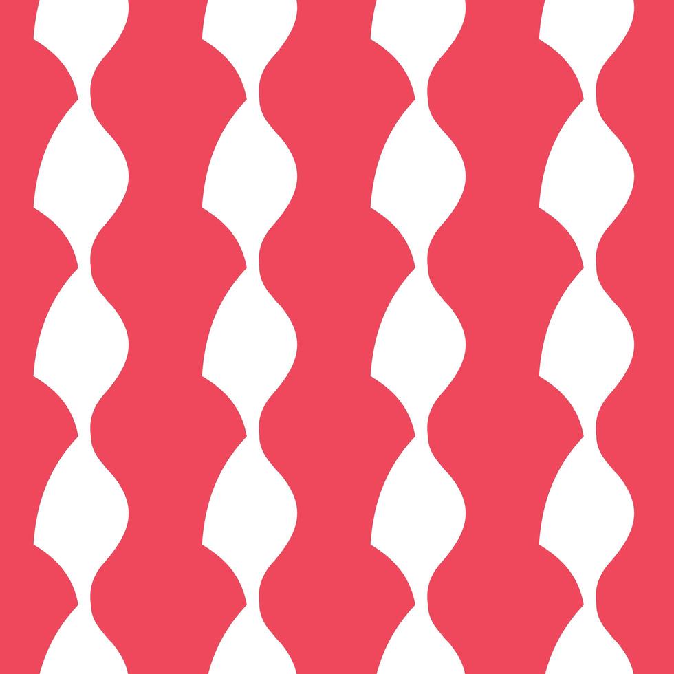 Hand drawn red and white abstract pattern vector