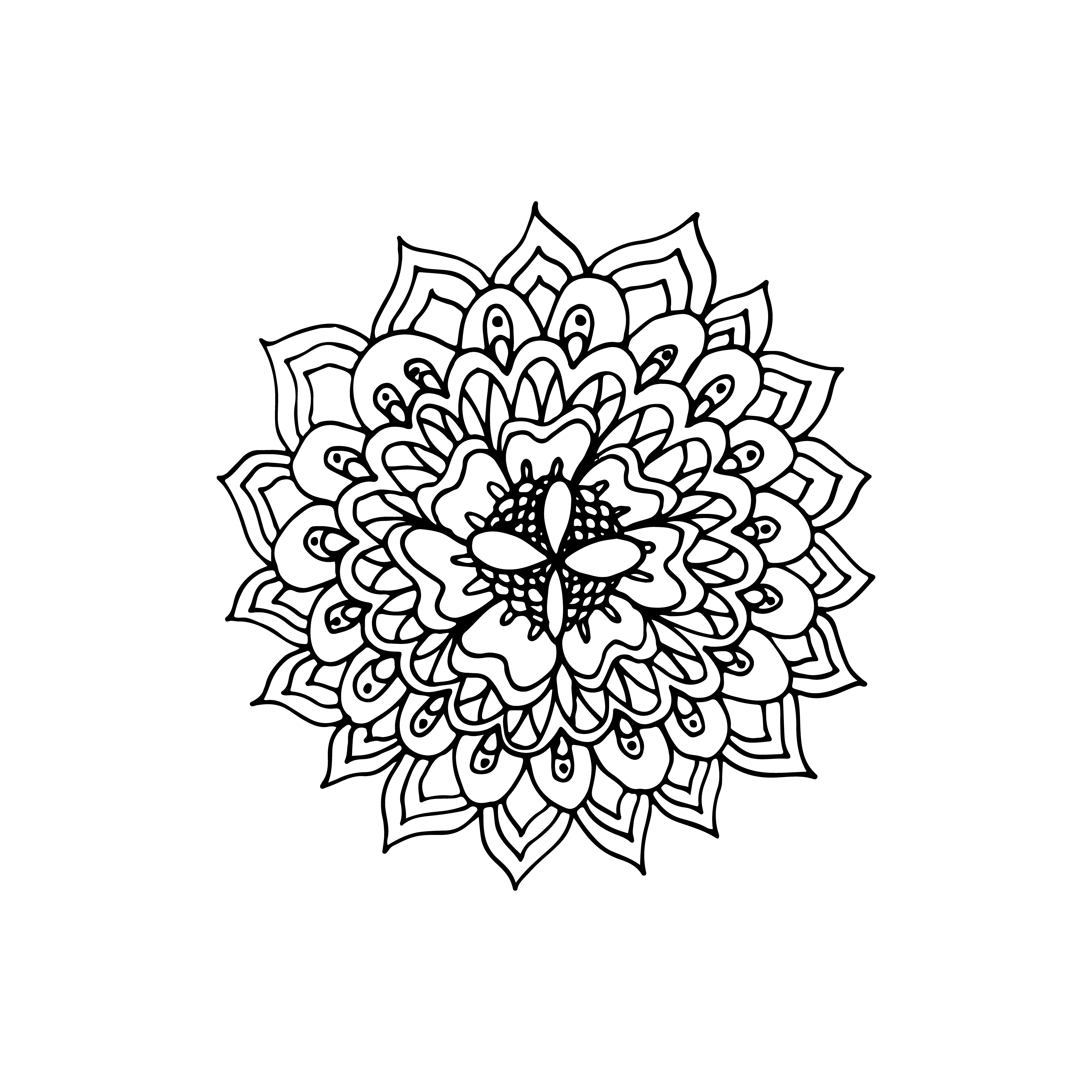 Flower mandala icon 1758697 Vector Art at Vecteezy