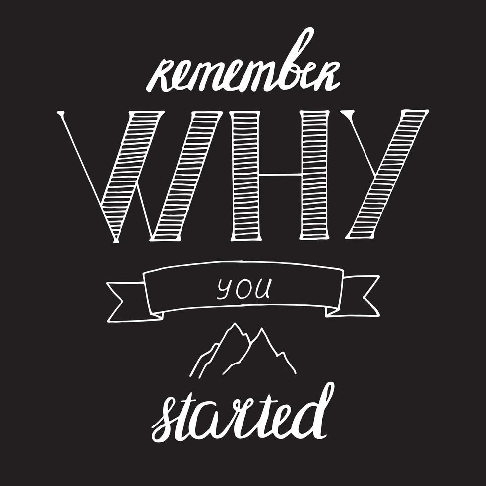 Motivational quote lettering vector