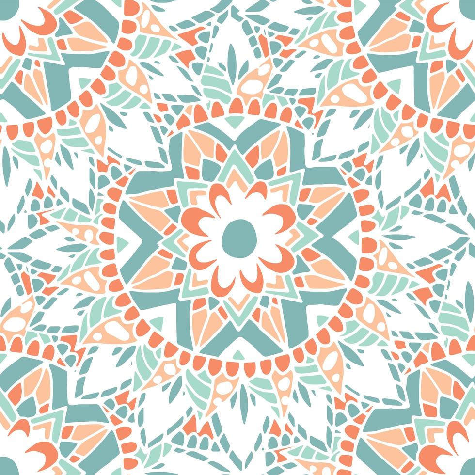 Flower mandala pattern. vector