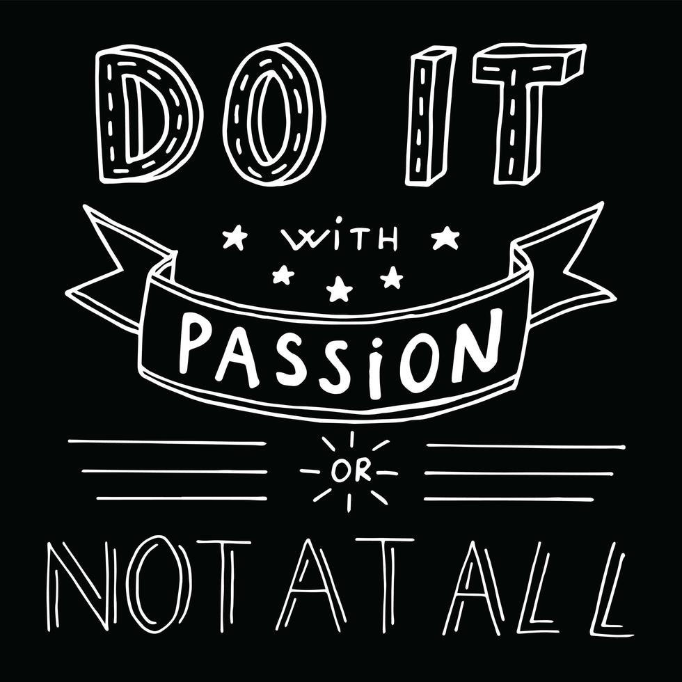 Motivational quote lettering vector