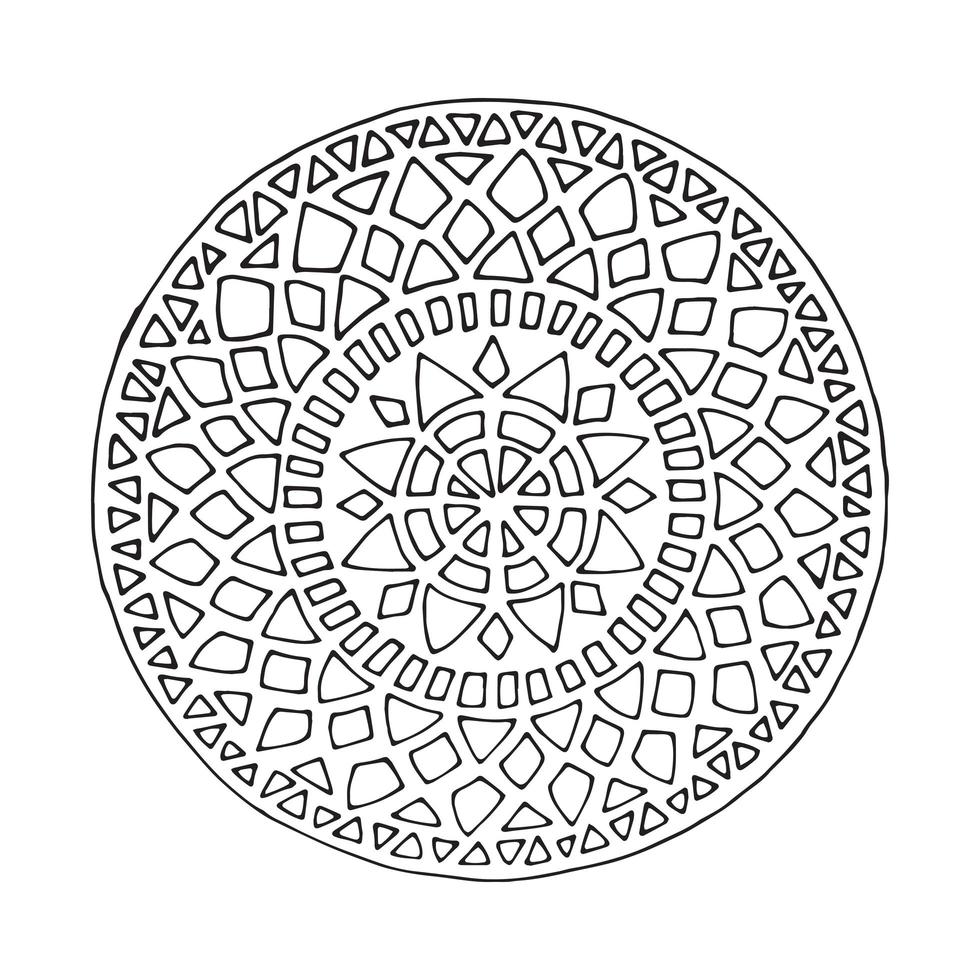 Creative mandala icon. vector