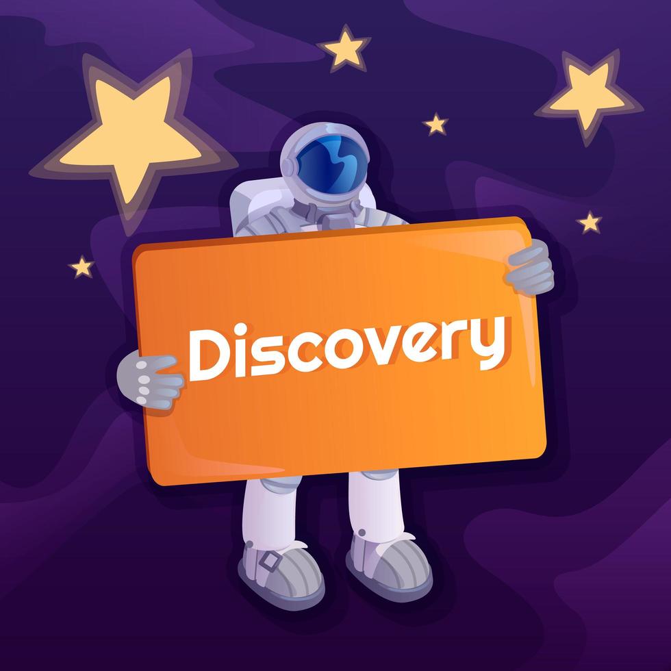 Discovery social media post vector