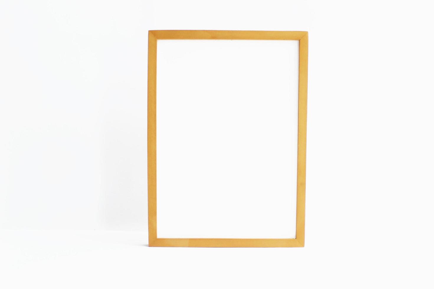 Blank wooden frame photo