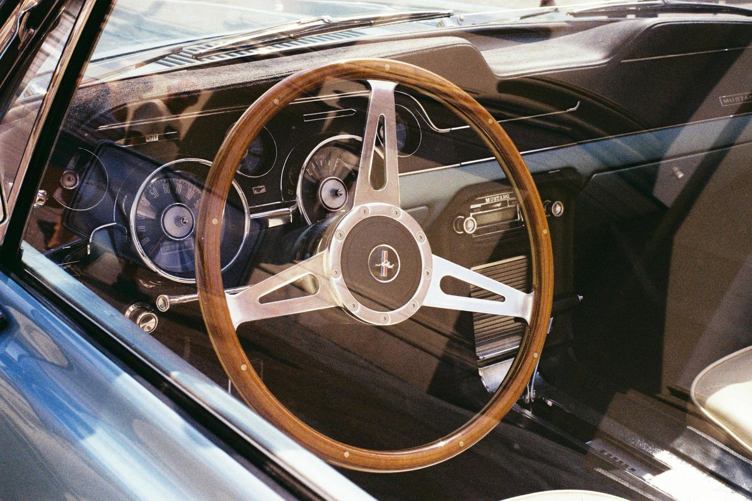 United States, 2020 - Interior of a classic car photo