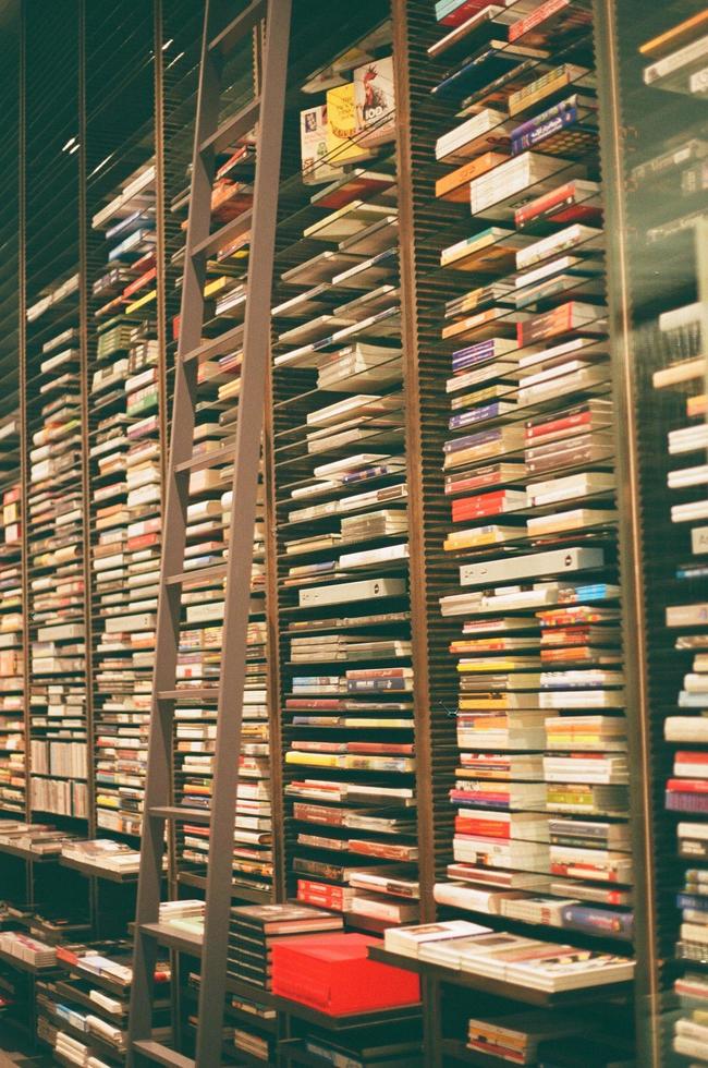 Tehran Province, Iran, 2020 - Shelves inside a record store photo