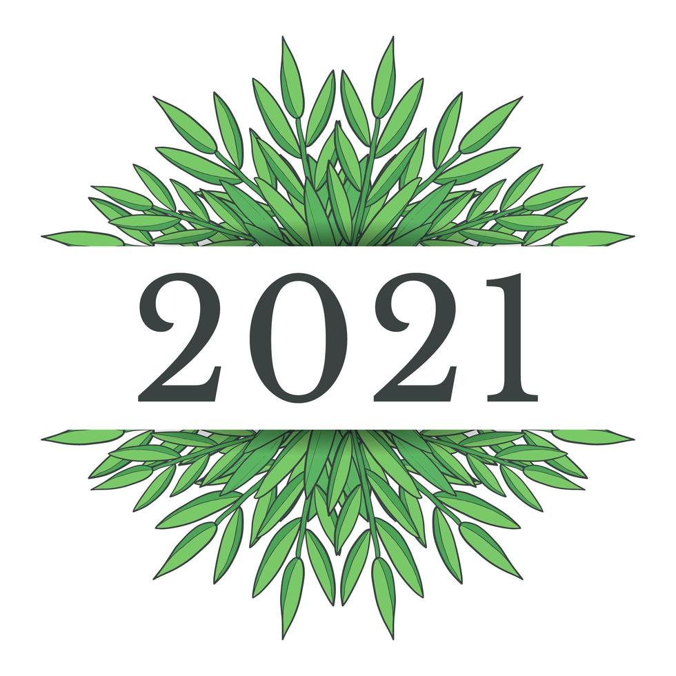 New year 2021 design vector