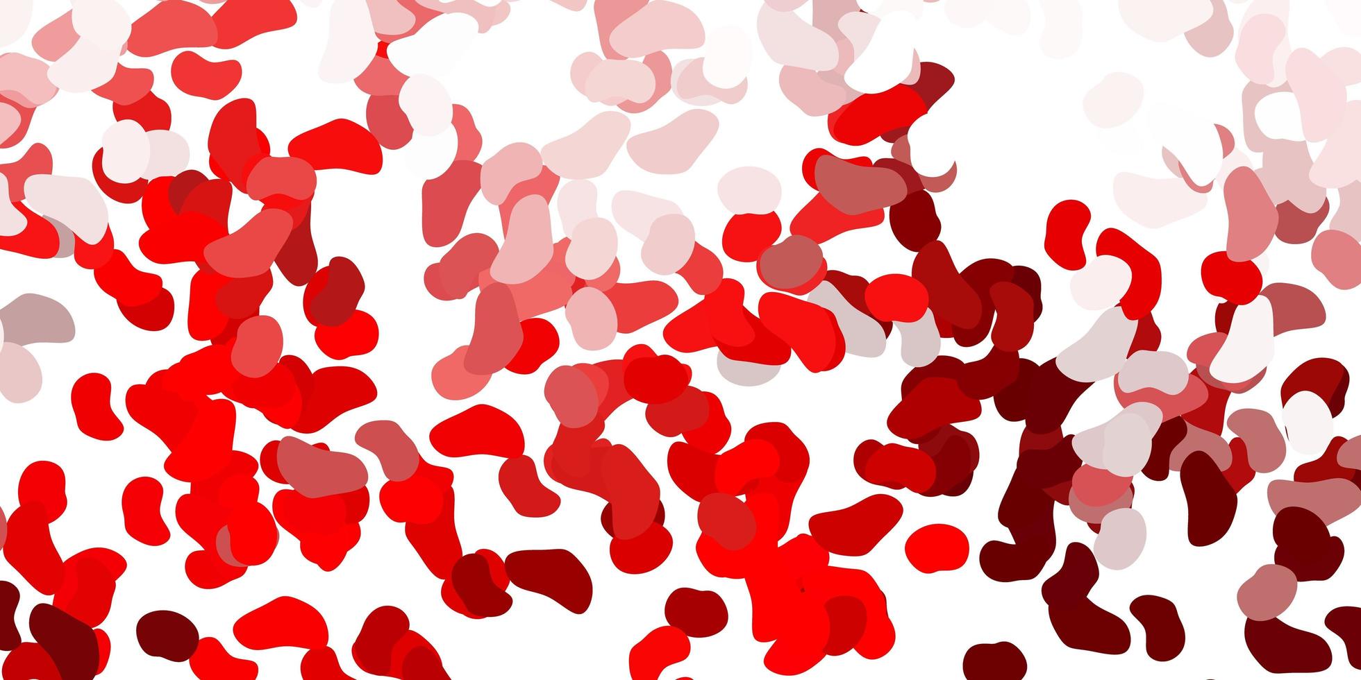 Light red pattern with abstract shapes. vector