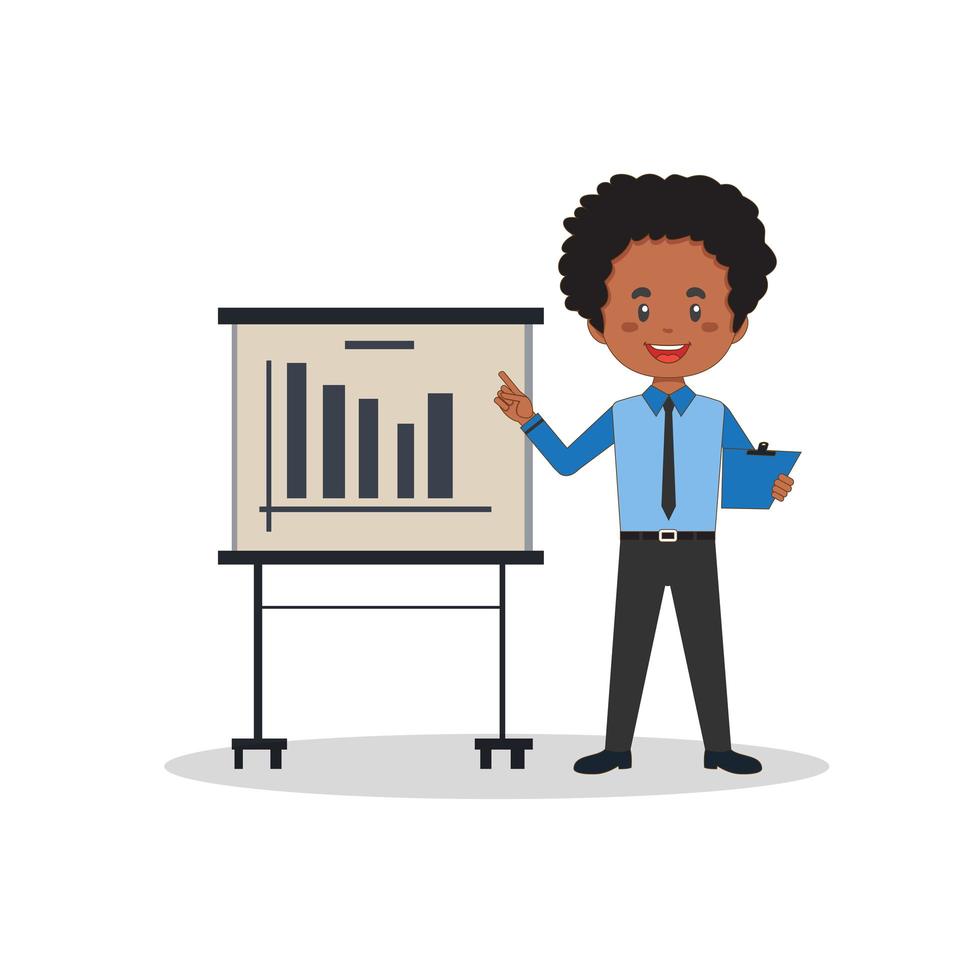 Business Man Presenting vector