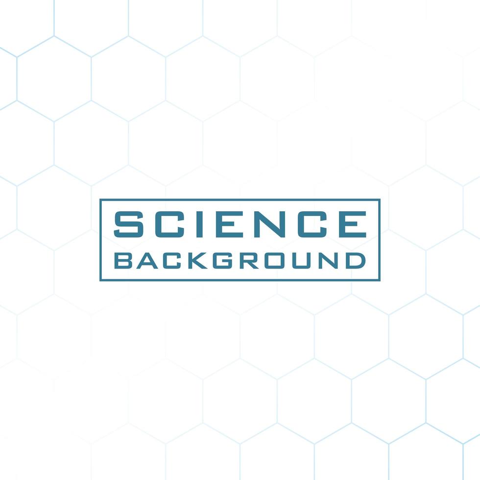 White science background with lines and structures vector