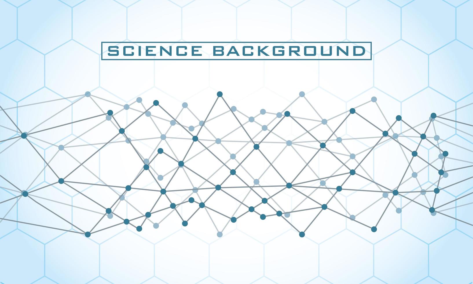White science background with lines and structures vector