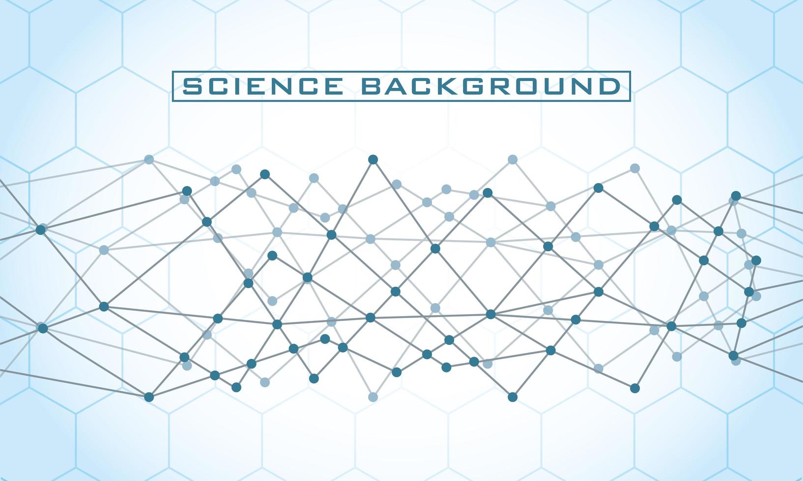 Fondo de ciencia blanca con líneas y estructuras. vector