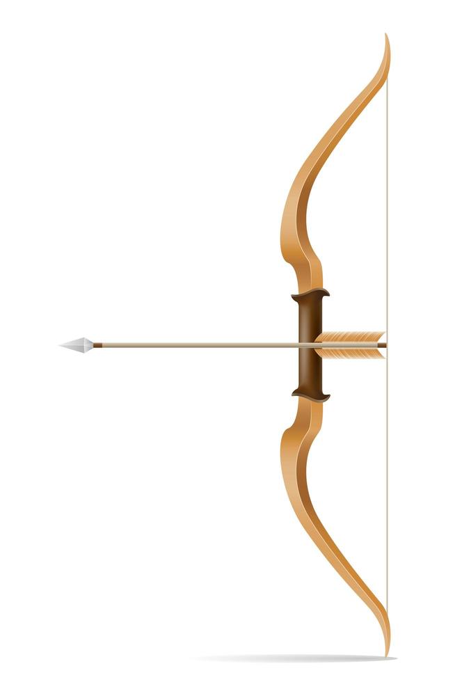 Bow with arrow vector