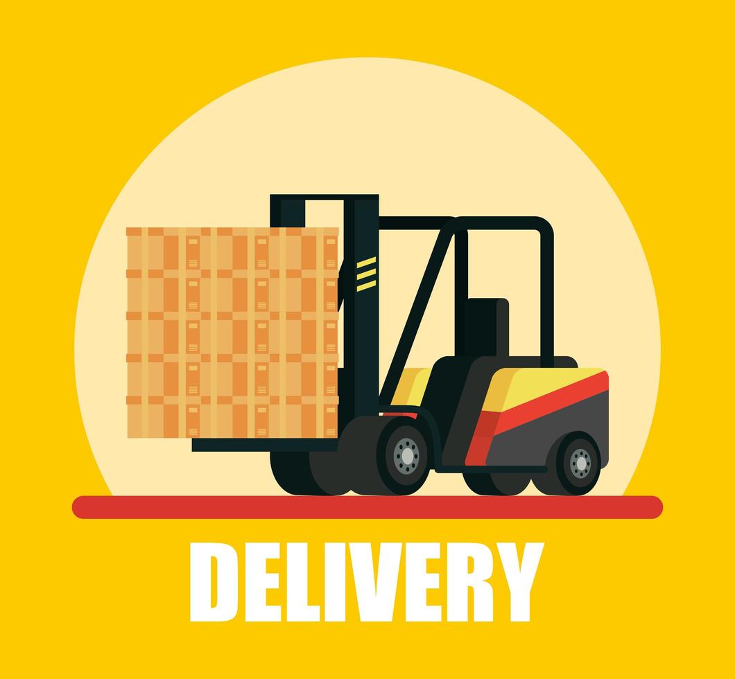 Delivery service composition with forklift vector