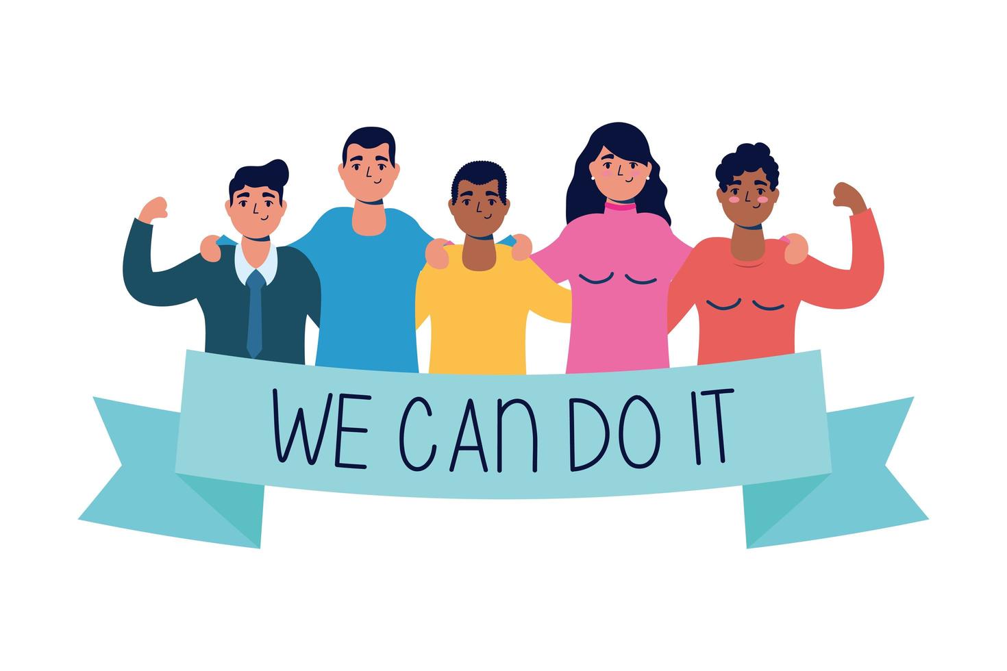 We can do it message with people together vector