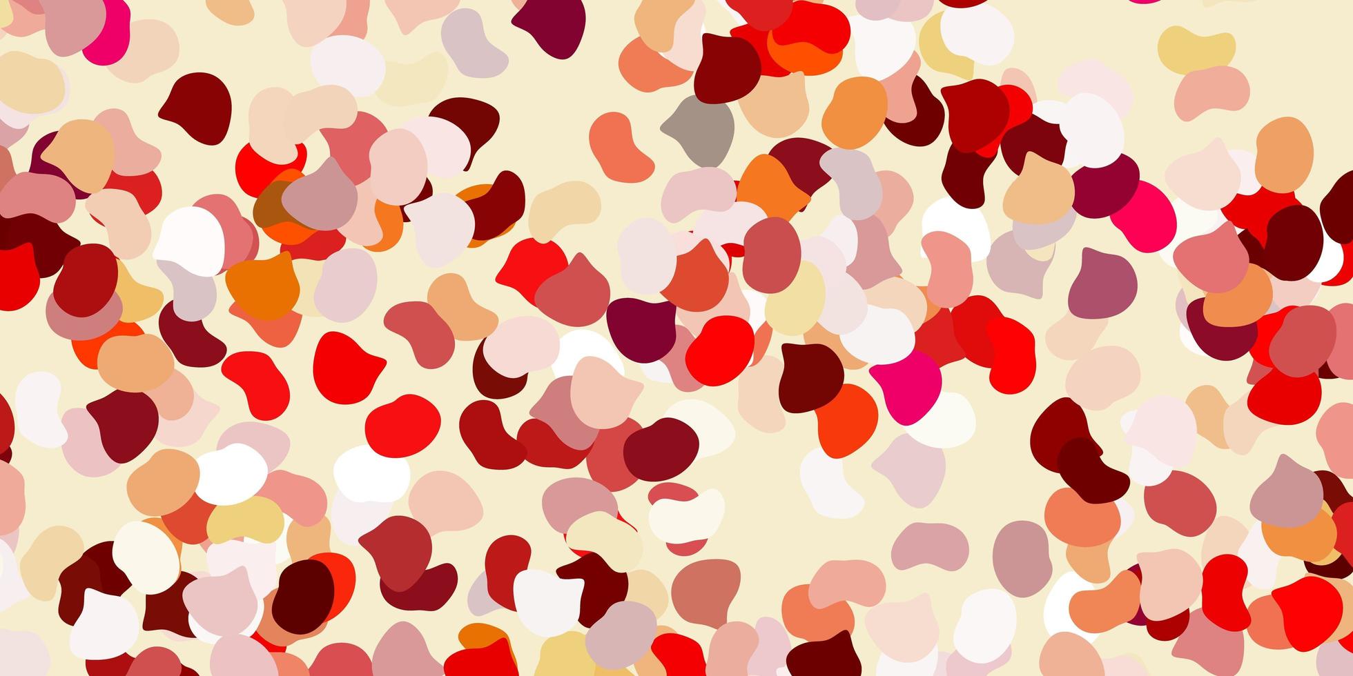 patrón rojo claro con formas abstractas. vector
