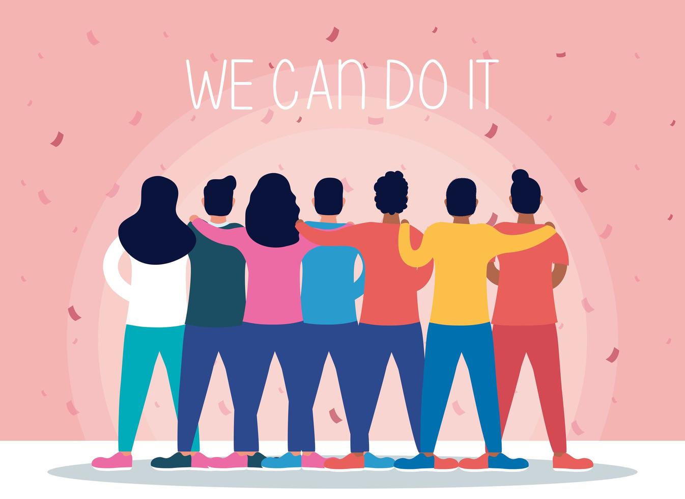 We can do it message with people together vector