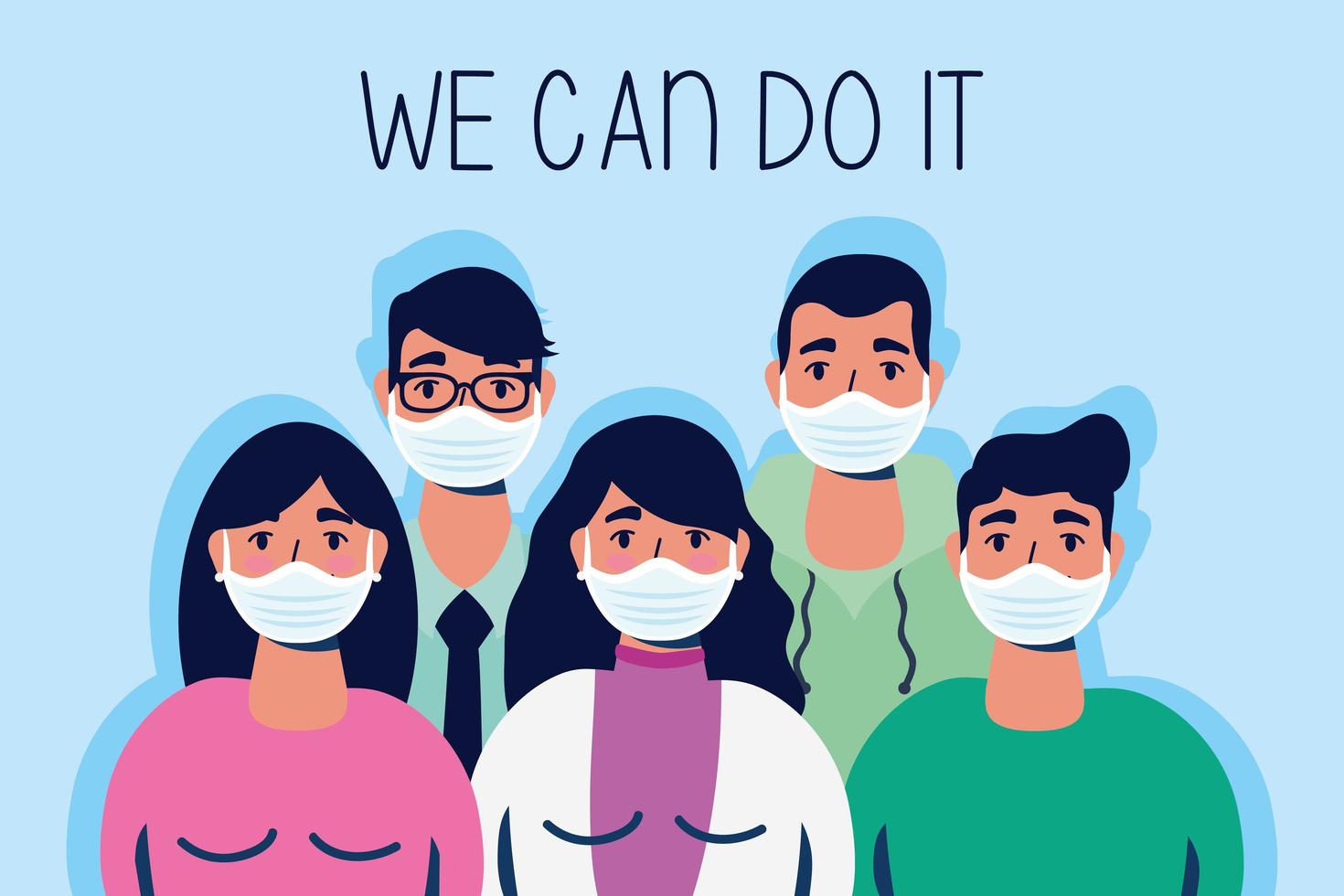 We can do it message with people together vector