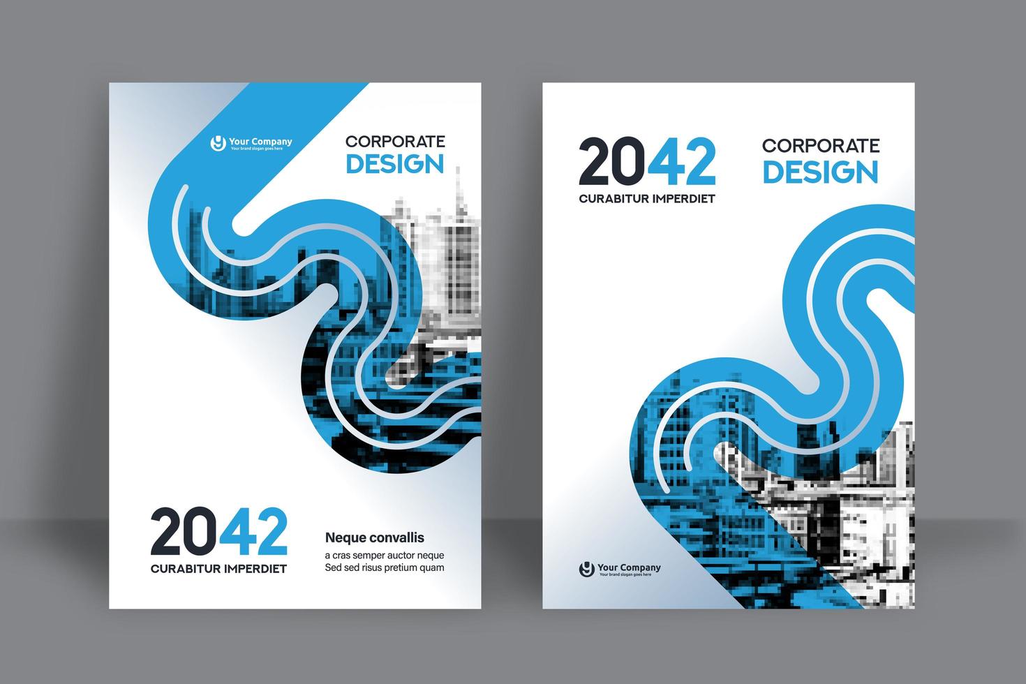 City Background Business Book Cover Design Template vector