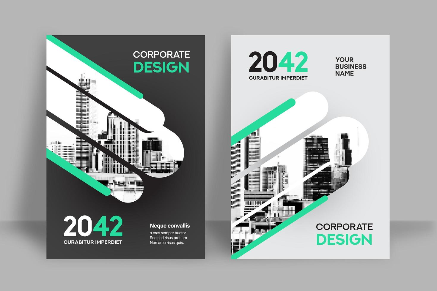 City Background Business Book Cover Design Template vector