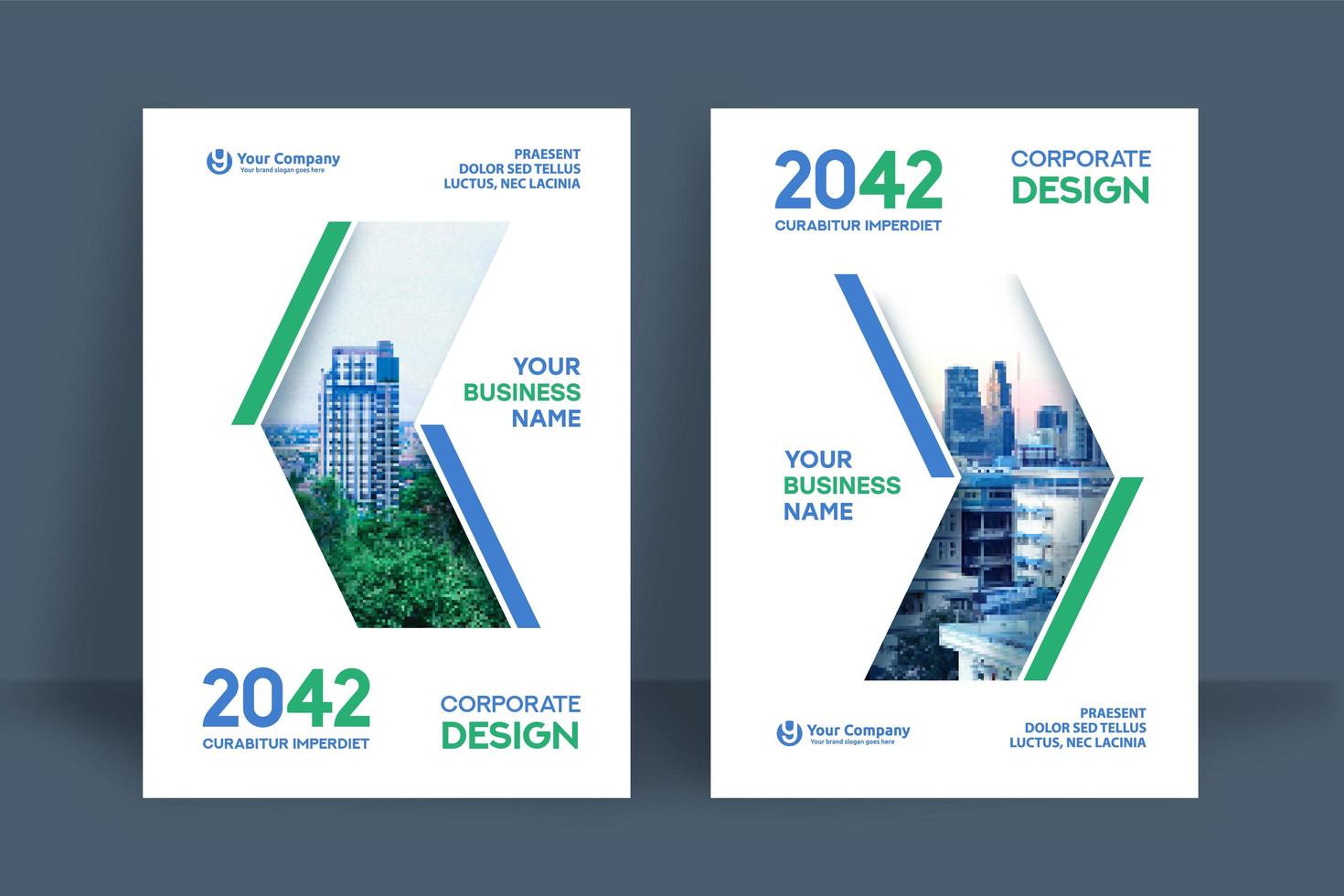 City Background Business Book Cover Design Template vector