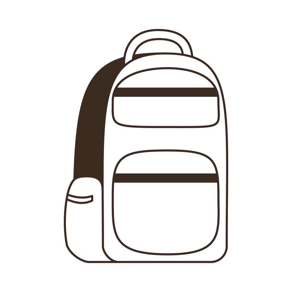School handbag on a white background vector
