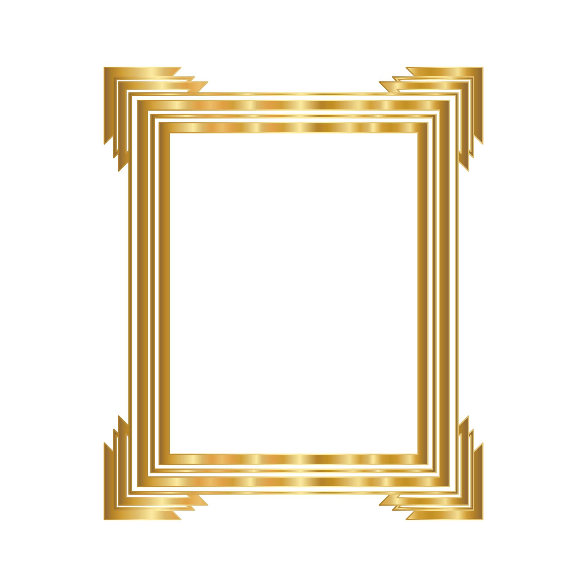 Modern gold frame design 1761829 Vector Art at Vecteezy