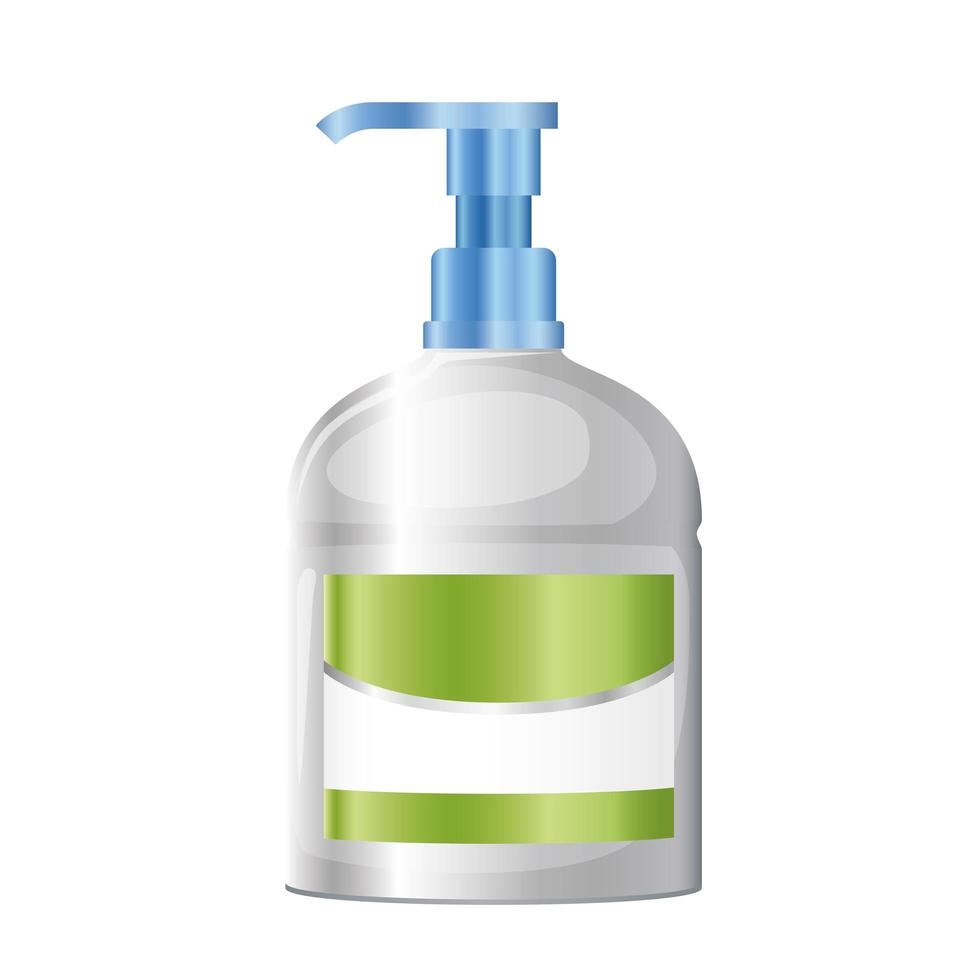 Hand soap bottle design vector