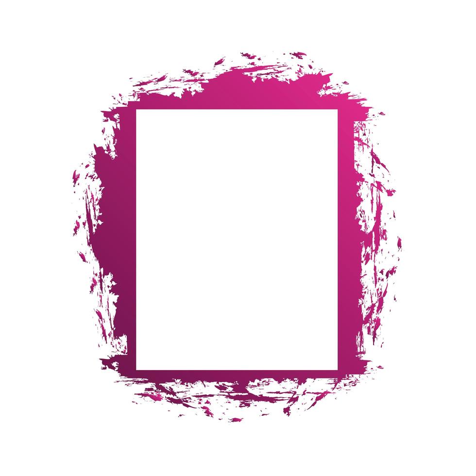 Modern frame purple and splash vector