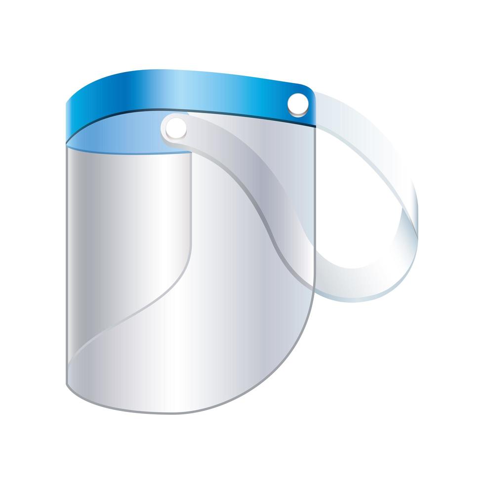 Face shield icon design vector
