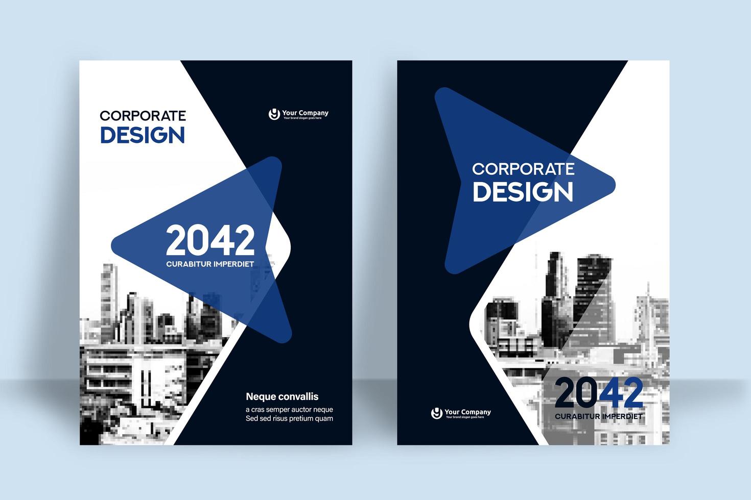 City Background Business Book Cover Design Template vector